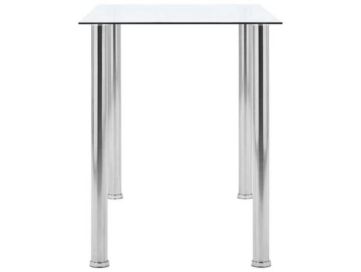 Table à dîner/Table à manger 2 personnes gkk Transparent 120x60x75 cm Verre trempé gg@115