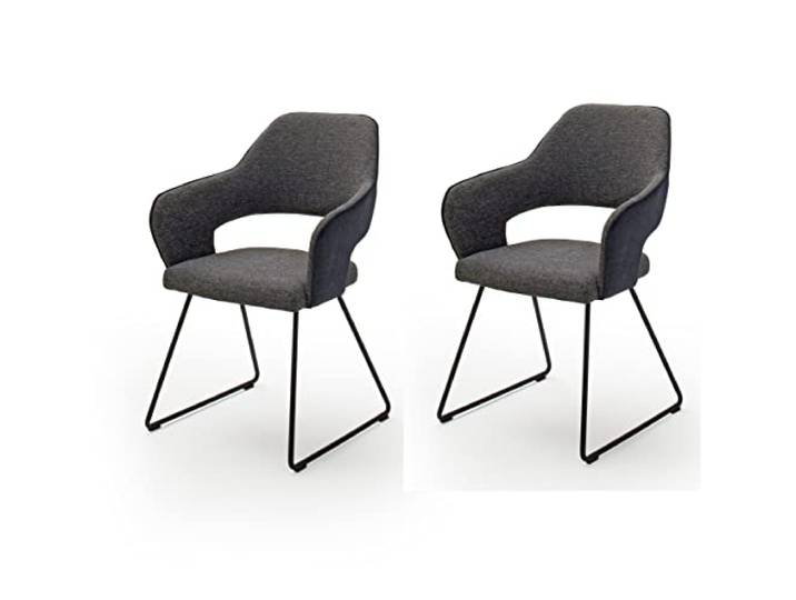 Robas Lund Newcastle Esszimmerstühle Set, Charcoal, 58x87x59