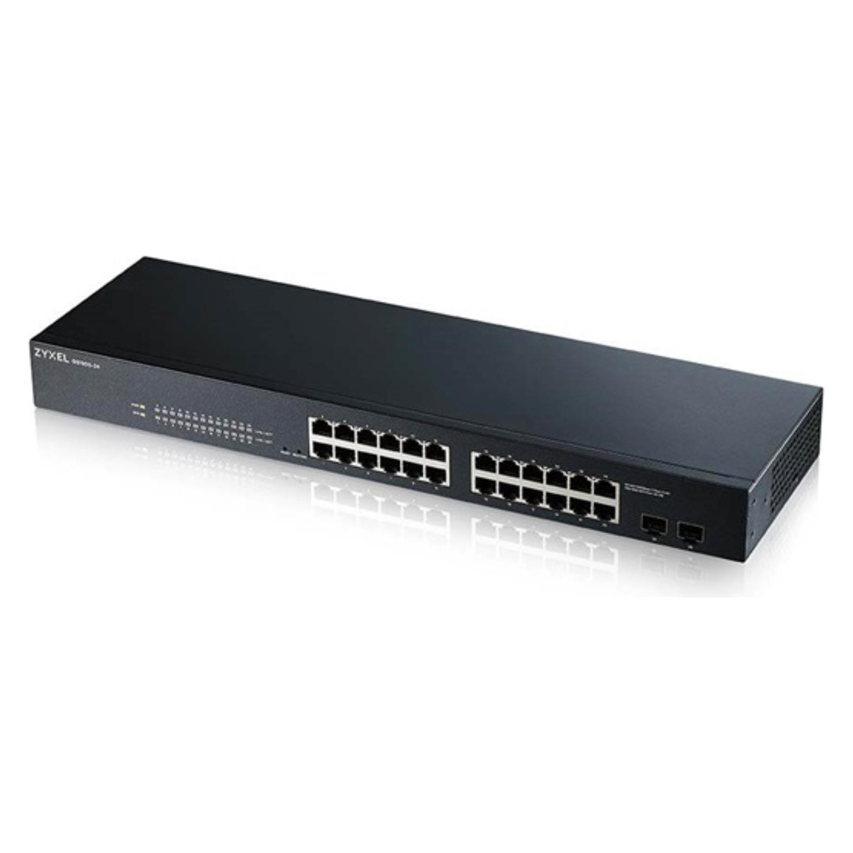 Zyxel GS1900-24 network switch Managed Gigabit Ethernet (10/100/1000) Black (24 Ports) (GS1900-24)