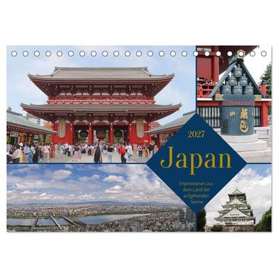 Japan - Impressionen aus dem Land der aufgehenden Sonne (Tischkalender 2027 DIN A5 quer), CALVENDO Monatskalender