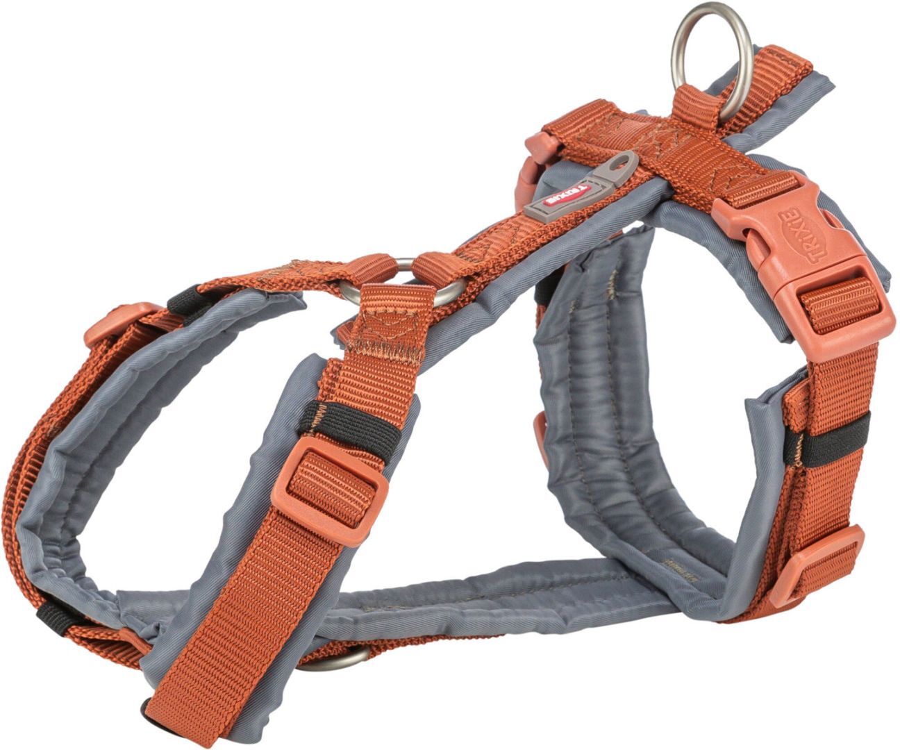 TRIXIE Premium Trekking Geschirr, rost/grafit, L