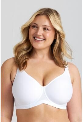 Plus Size Women's Stay Fresh bra by MISS MARY OF SWEDEN INC in White (Size 46 G)