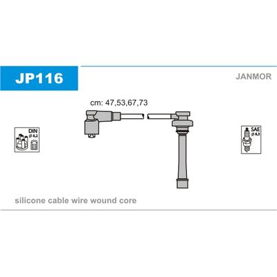 JANMOR Zündleitungssatz JP116