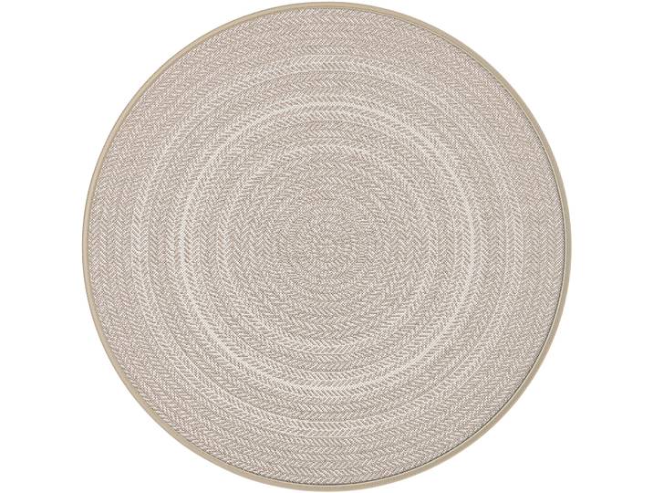 Outdoor-Teppich Essenza beige Einfarbig Polypropylen 120 x 120 cm