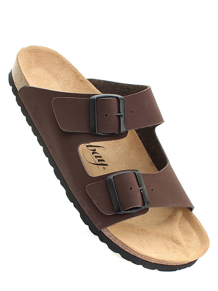 Sunbay Pantoletten "Trefle" in Braun - 46