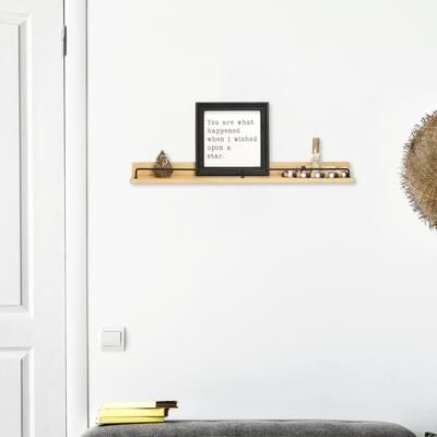 Cheungs Aldervale Wood And Metal Floating Display Shelf