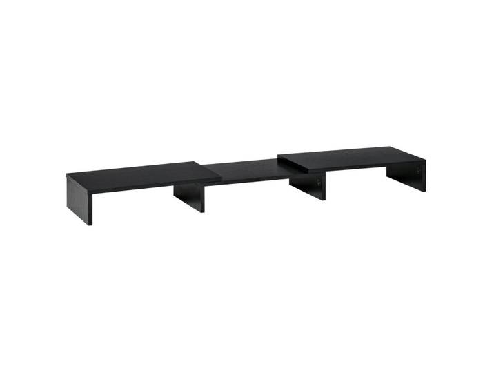 Vinsetto Monitorständer, Schwarz, Holzwerkstoff, 23.5x10x117 cm, Büromöbel, Schreibtische