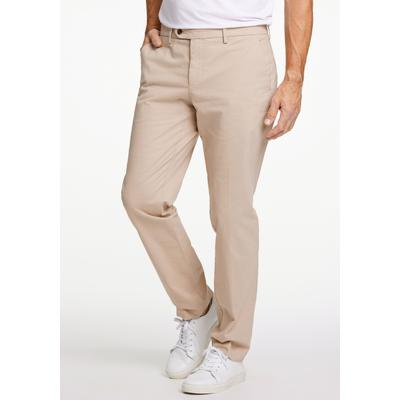 Chinos BISON "Chinos Modern Fit", Herren, Gr. 52, beige (sand), Obermaterial: 99% Baumwolle, 1% Elasthan. Futter: 65% Polyester, 35% Baumwolle, unifarben, normal, Hosen