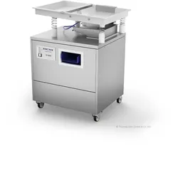 Thomas Dörr Besteckpoliermaschine TD 8000 FILL+GO als Gesamtpaket: schalldämmende Abdeckung + Besteckkörbe + Rollwagen für Besteckkörbe + Granulat