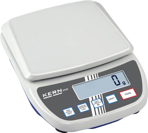 Kern Schulwaage EMS 12K1+C kalibriert (DAkkS-akkreditiertes Labor) Wägebereich (max.) 12kg Ablesbarkeit 1g über Steckernetzteil