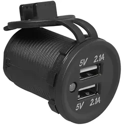 ProPlus 450450 USB Doppel Einbausteckdose Typ A 2 x 2100mA 12V/24V