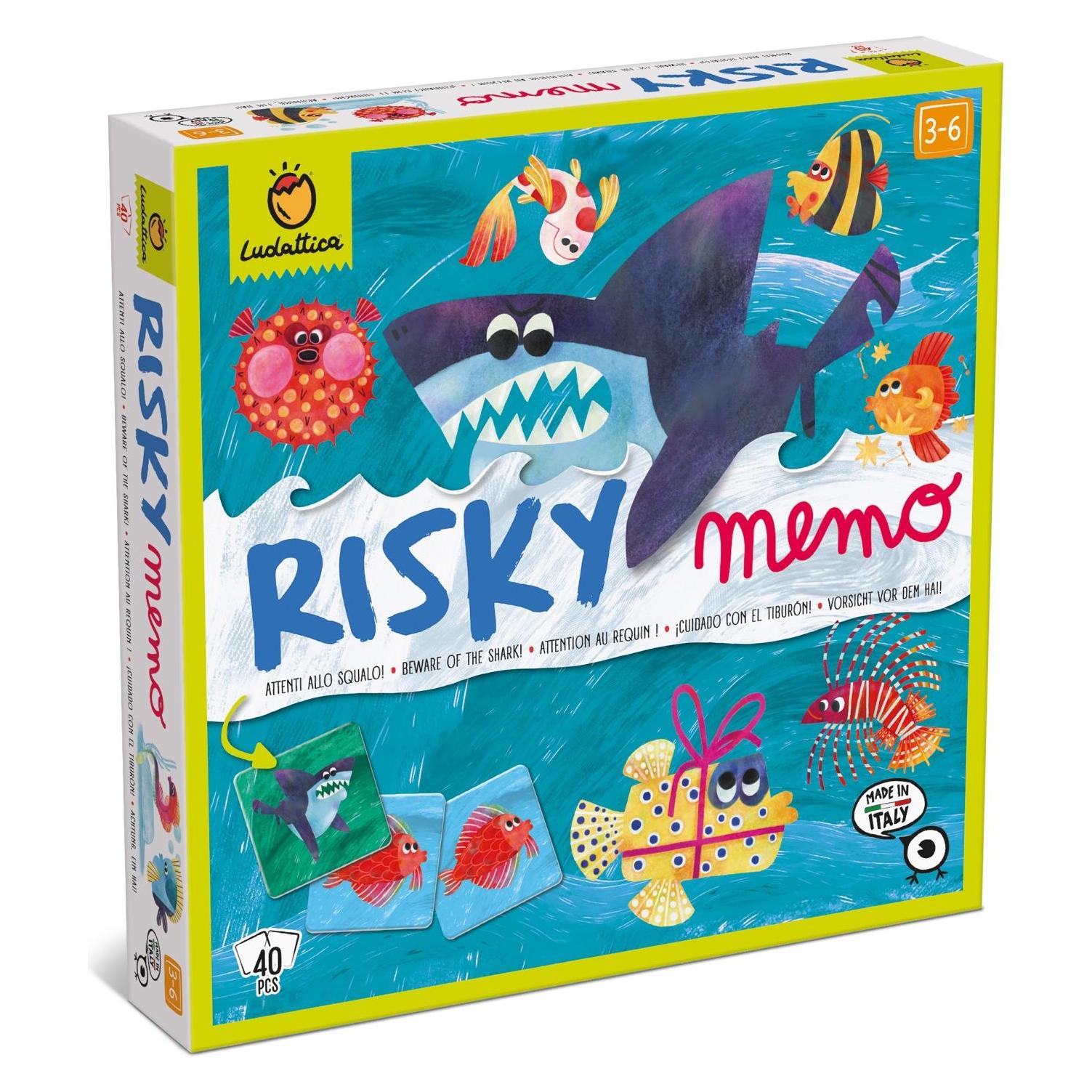 Ludattica Risky Memo - Fish And Shark (21023)