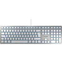 KC 6000 SLIM FOR MAC, Tastatur silber/weiß, DE-Layout, Cherry SX-Scherentechnologie