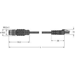 Turck Verbindungsleitung RSS RJ45S 841-0.3M