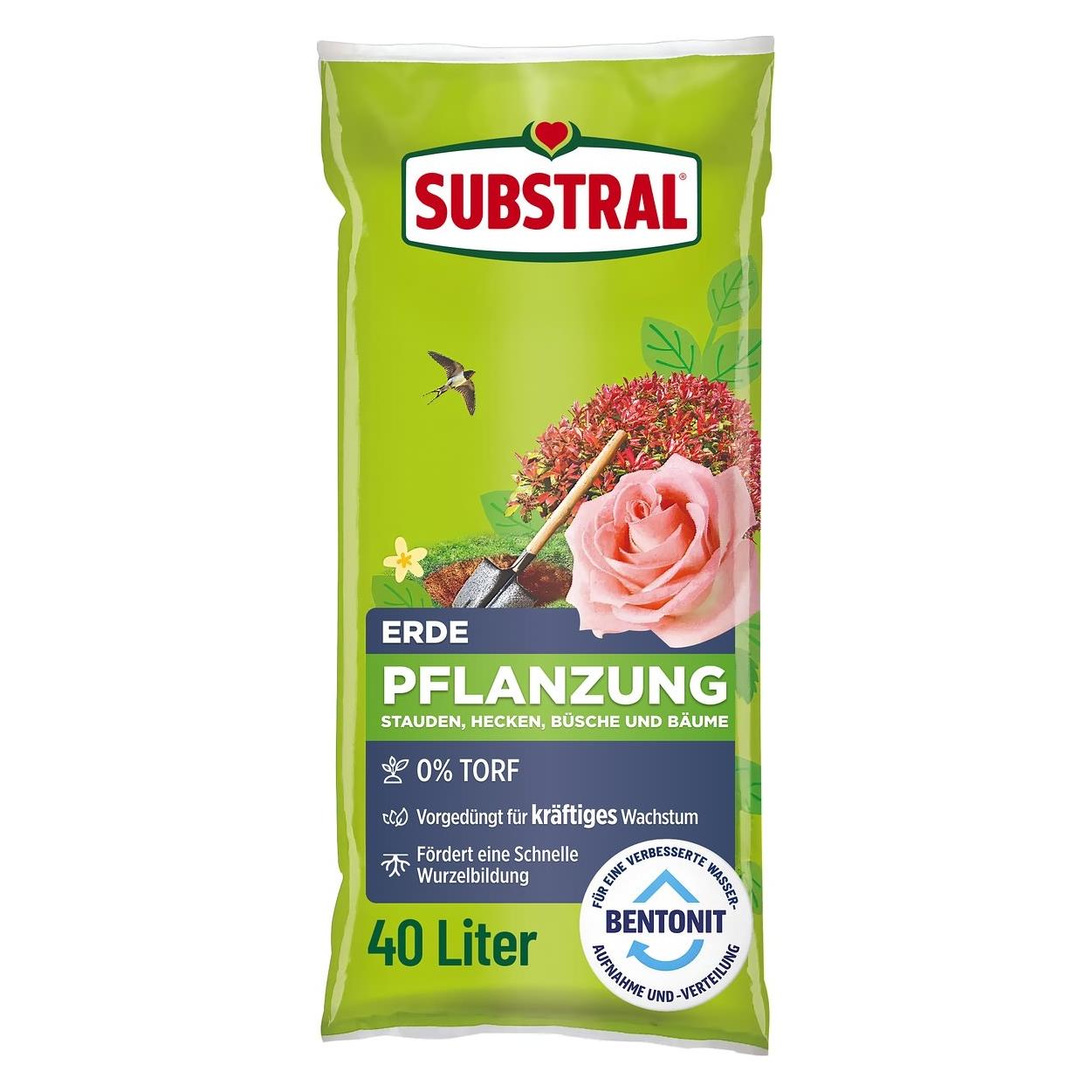 Substral Pflanzung Hecken- & Baumerde 40,0 l (40 l, Erde ohne Torf) (18550DP)