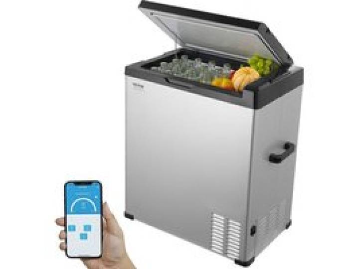 Réfrigérateur portable 70L à compresseur 80W -20~20°C pour voiture/camping/bateau/maison– Blanc