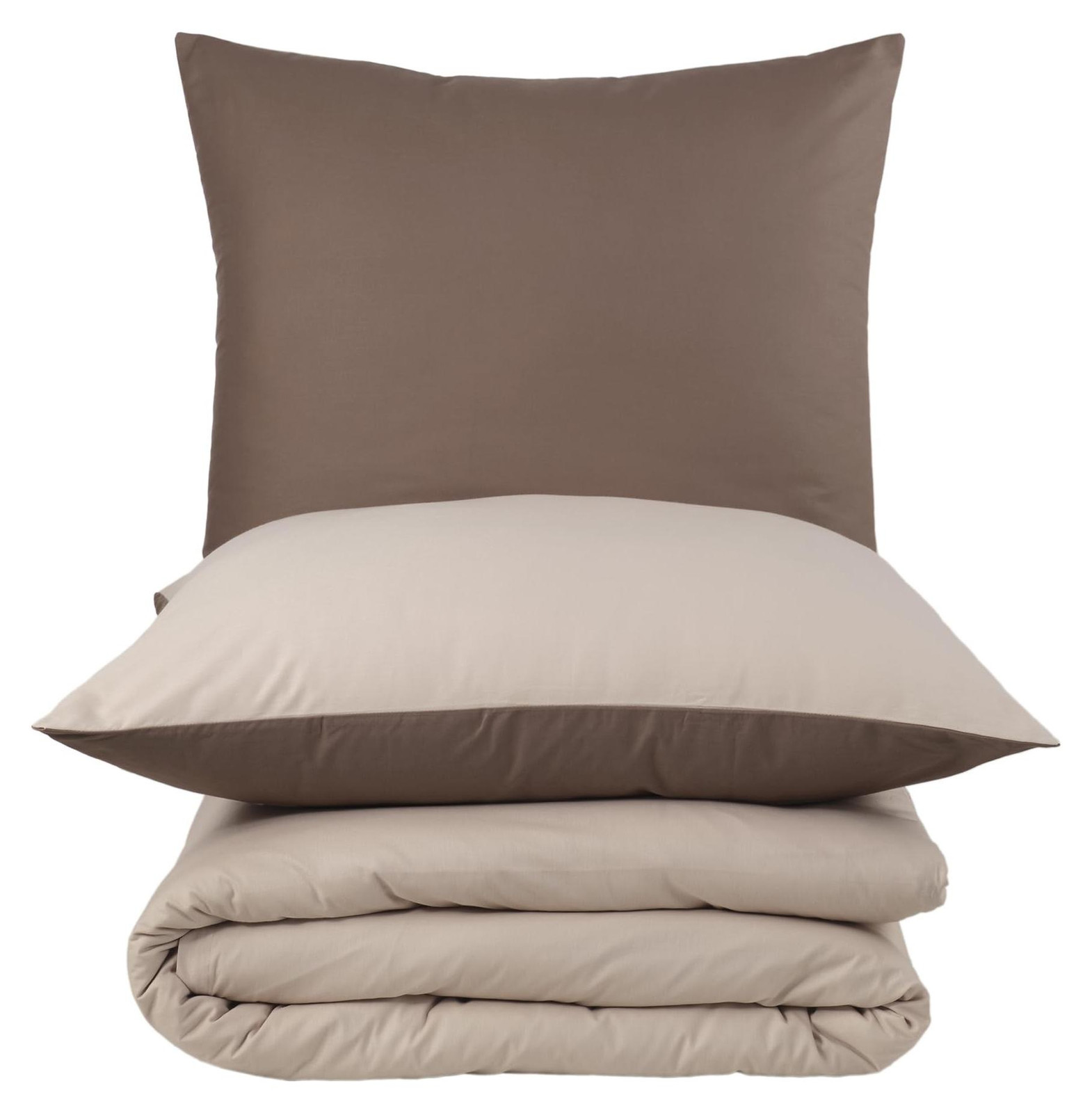 Renforcé Beddengoed Set van 100% Katoen met 2 Kussenslopen, 220 x 200 cm