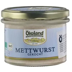 Ökoland Mettwurst gekocht bio