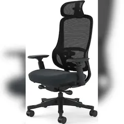 Ergonomischer Bürostuhl / Bürodrehstuhl mit Kopfstütze und Lendenwirbelstütze Business Chair (1 Stück)