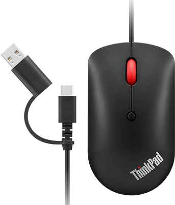 Lenovo ThinkPad USB-C Wired Compact Mouse