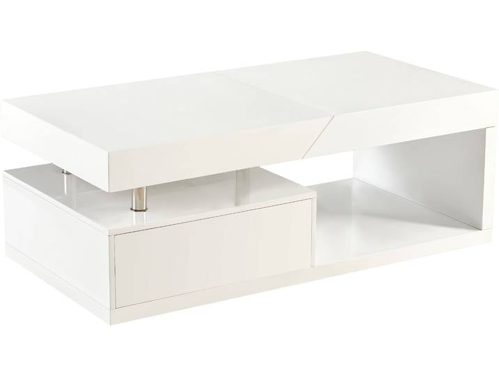 Couchtisch PAROLI, weiß (weiß, weiß, weiß), B:120cm H:42cm T:60cm, Tische, Couchtisch