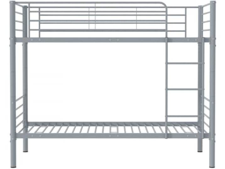 Habitat et Jardin Etagenbett ADAM - 90 x 190 cm - Metall - Grau
