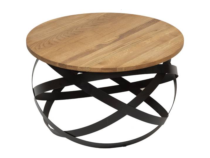 Beistelltisch Lyvra natur geölt Wildeiche B 70 H 40 cm - Beistelltisch