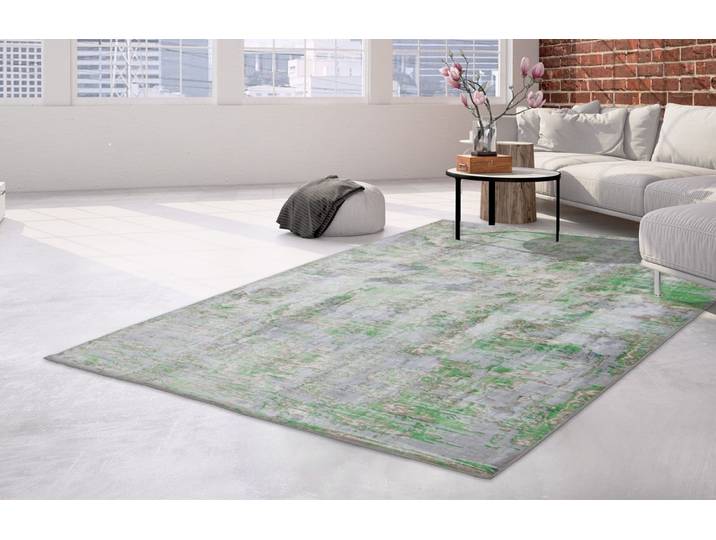 Teppich ARTE ESPINA Ocean 500 , bunt (multi), B:170cm H:23mm L:240cm, Viskose, Teppiche, Teppich, Angenehm flauschige Haptik, handgefertigte Unikate, pflegeleicht