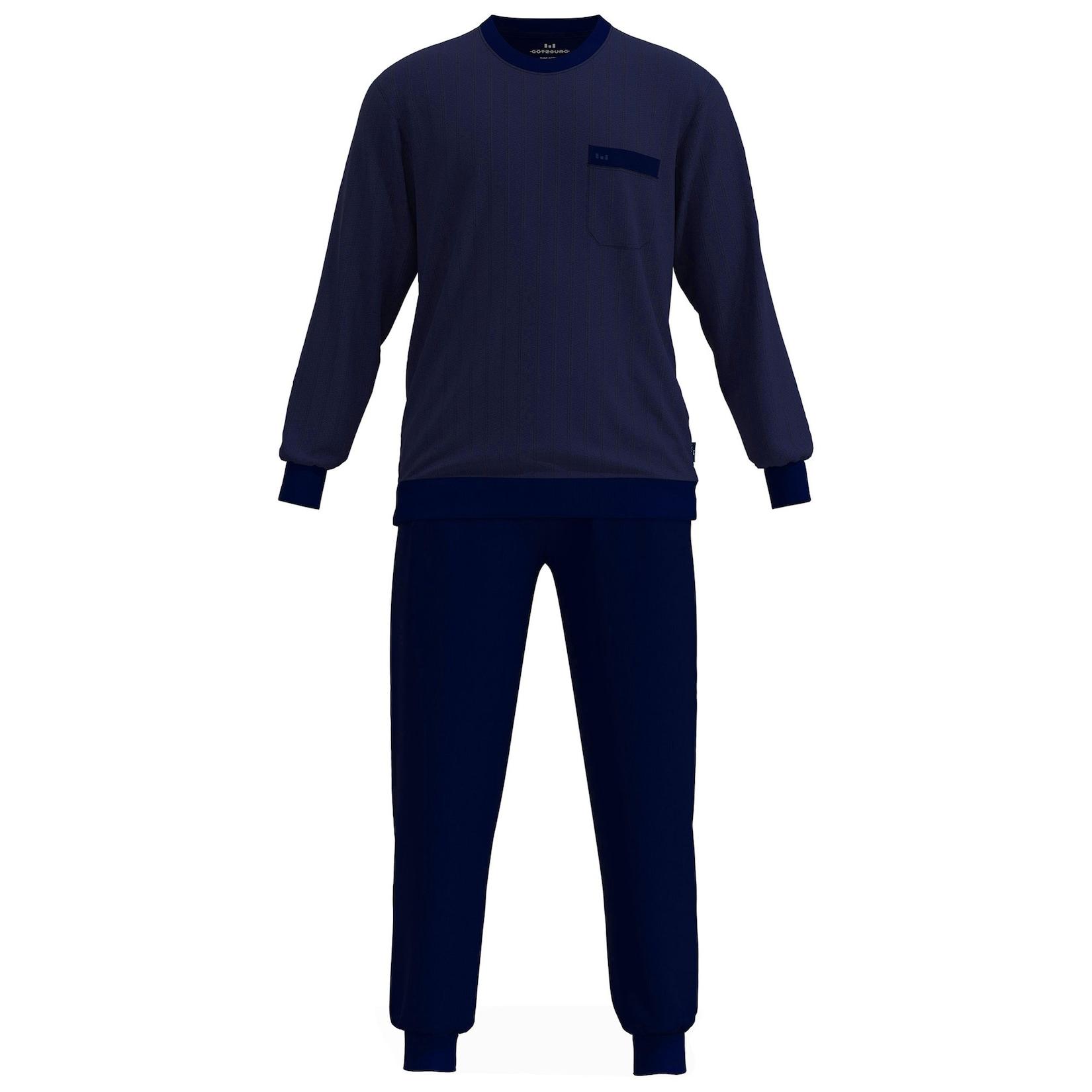 Valencia Pyjama lang Frottee Herren Pyjama