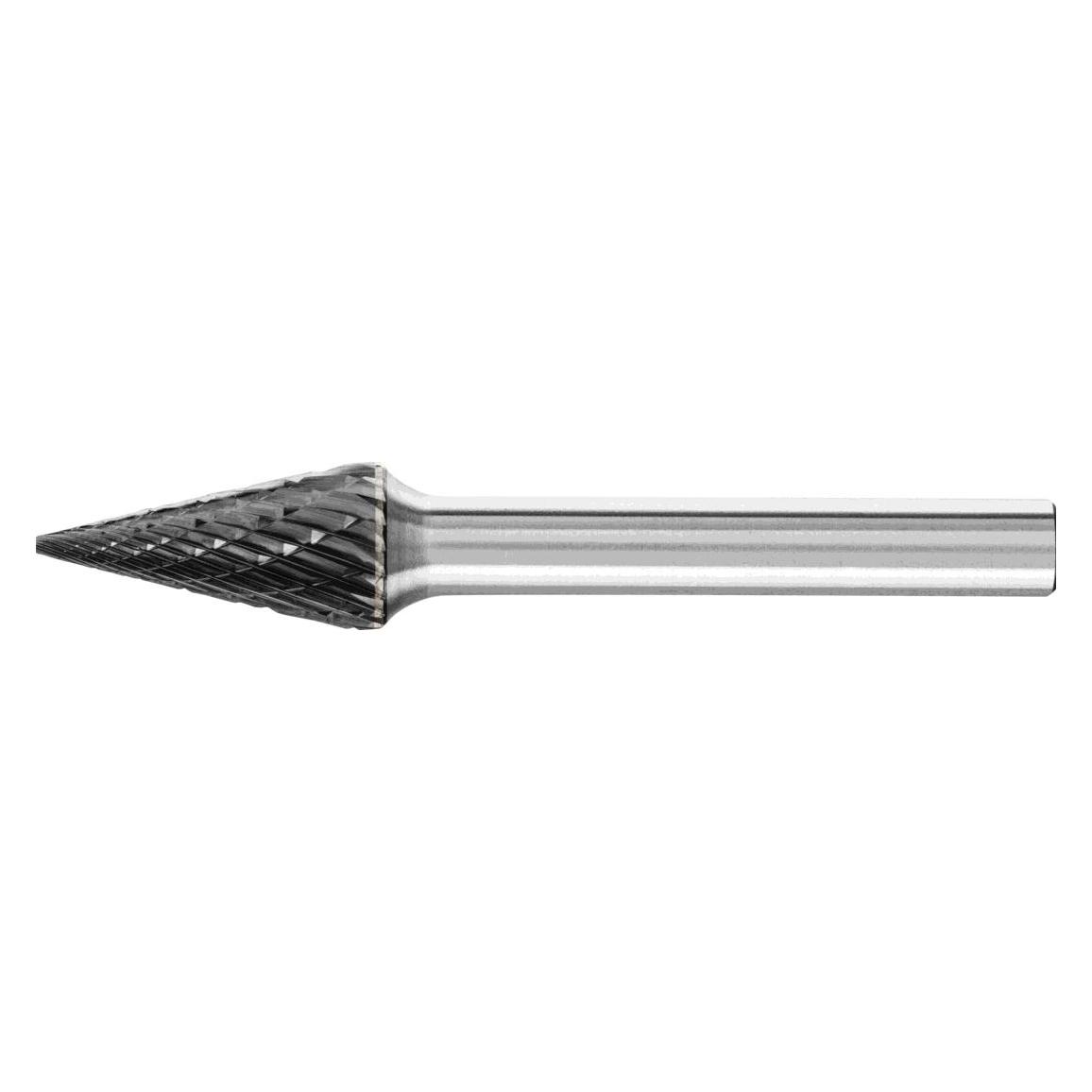 Pferd Hartmetall Hochleistungsfrässtift Spitzkegel SKM Ø 10x20mm Schaft-Ø 6 mm Z3P HICOAT universal (SKM 1020/6 Z3 PLUS HC-FEP)