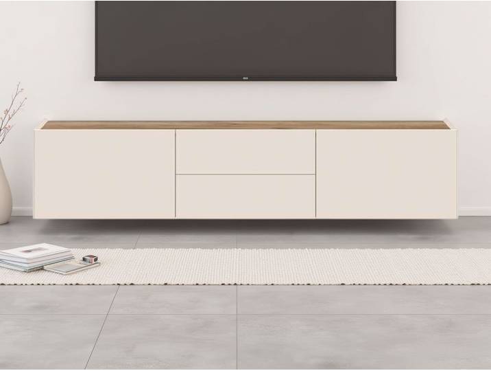 TV-Board GOODPRODUCT Sky45 , beige (cashmere farbe), B:176cm H:37cm T:47cm, Holzwerkstoff, MDF, Sideboards, TV-Board, Lackiert mit wasserbasiertem UV-Lack