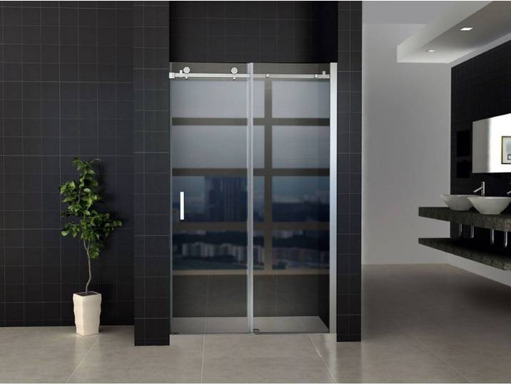 ALONI Douche Schuifdeur in Nis – 140x200 cm – 8 mm Veiligheidsglas – Chroom