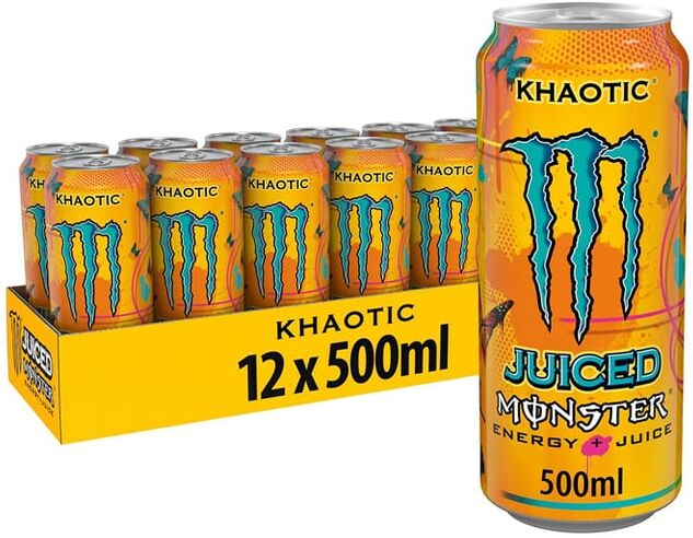 Monster Cable Khaotic Juice 12 uds 500 ml