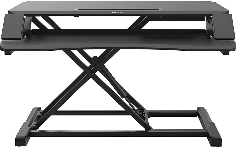 Corsivo™ Sitz-Steh-Workstation, HxBxT 110 x 800 x 615 mm, schwarz Fellowes