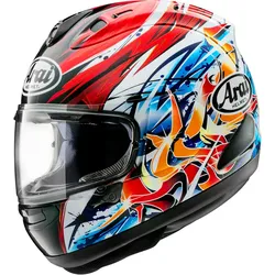 Arai RX-7V Evo Nagashima, Integralhelm - Schwarz/Weiß/Rot/Blau - XS
