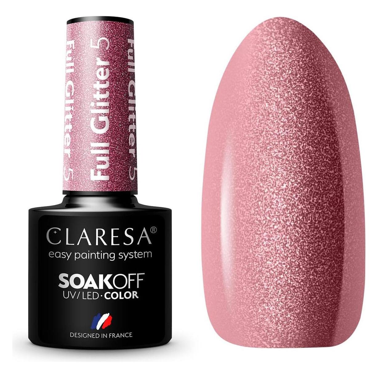 Claresa Full Glitter UV-Nagellack 5ml - 5er-Pack (UV-Gel Lack) (47628747)