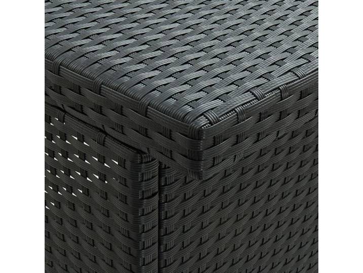 ZHA Ensemble de bar 3 pcs Résine tressée Noir