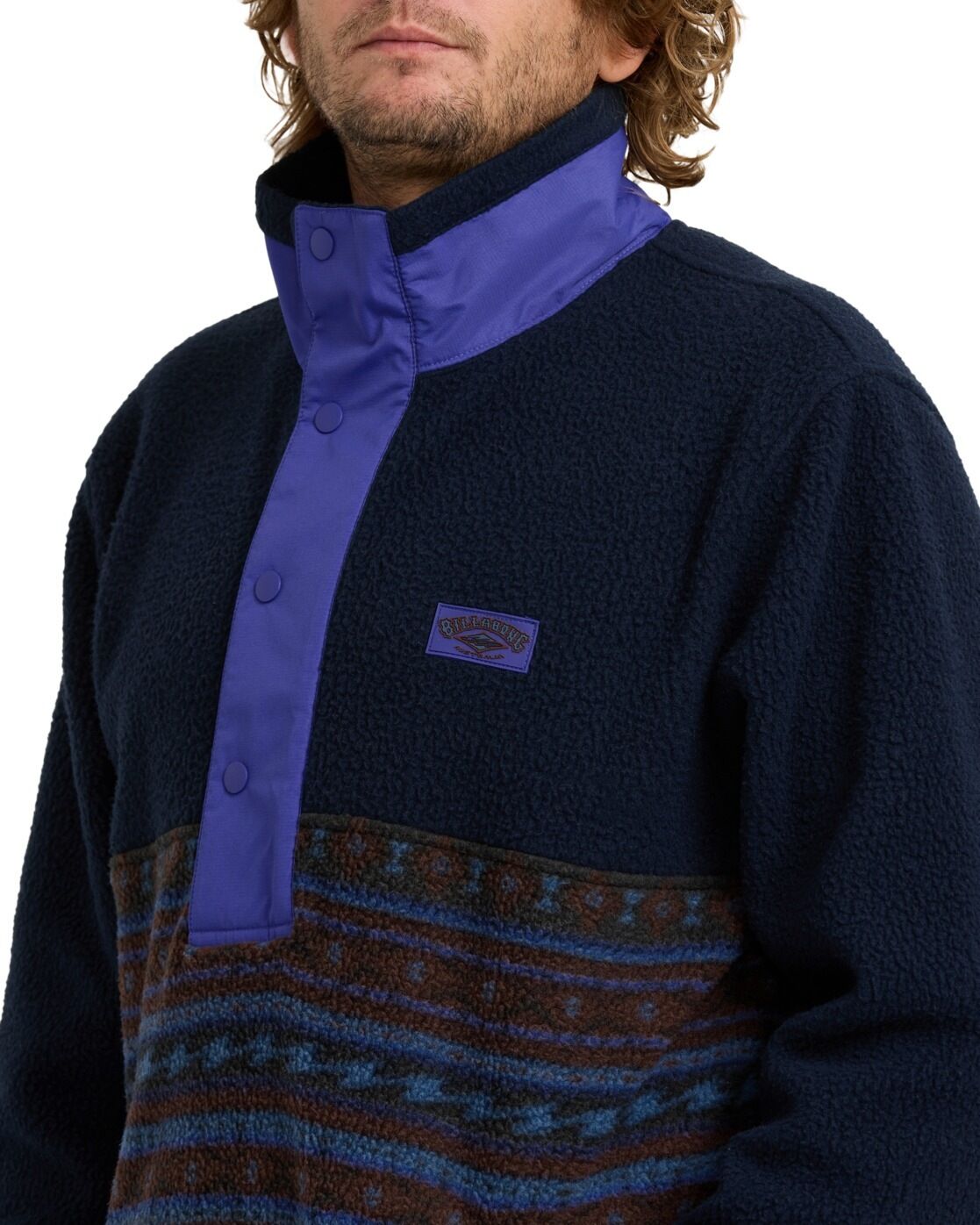 Fleecepullover BILLABONG "Solstice", Herren, Gr. M, navy, Obermaterial: 70% Polyester / 30% Polyester., Sweatshirts Fleecepullover navy M
