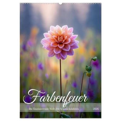 Farbenfeuer (Wandkalender 2026 DIN A2 hoch), CALVENDO Monatskalender