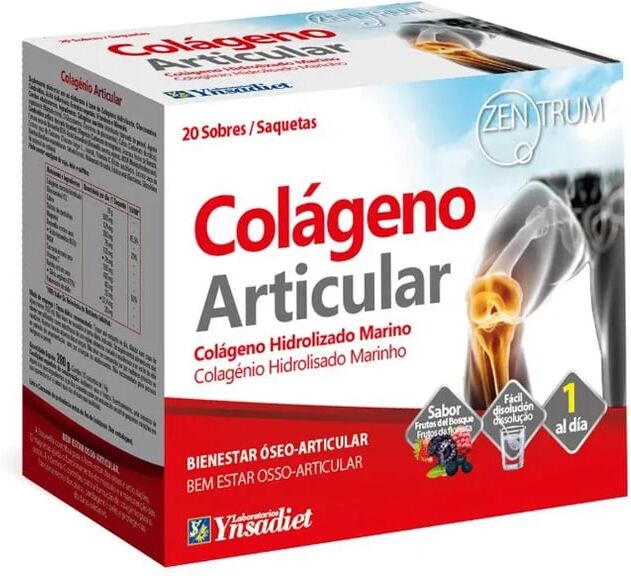 Ynsadiet Zentrum Colágeno Articula 14g 20 Sobres Frutas del Bosque