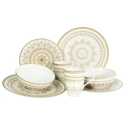 CreaTable Mandala Gold Gold Kombiservice 8-tlg Steinzeug