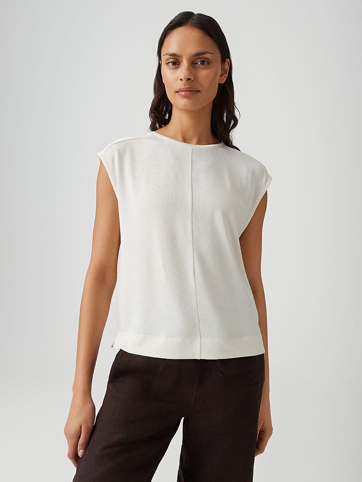 OPUS Shirt "Slummi" in Creme - 38