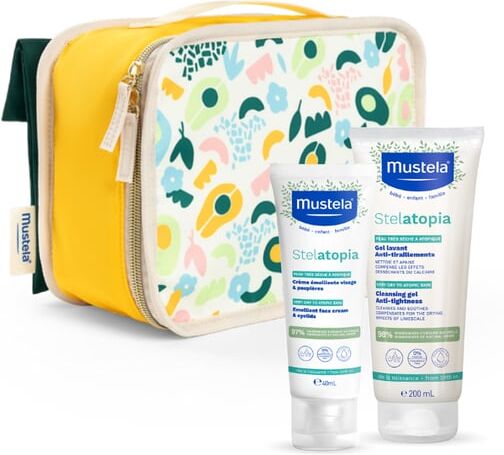 Mustela Necessaire Stelatopia Gel Lavante 200ml + Rosto 40ml