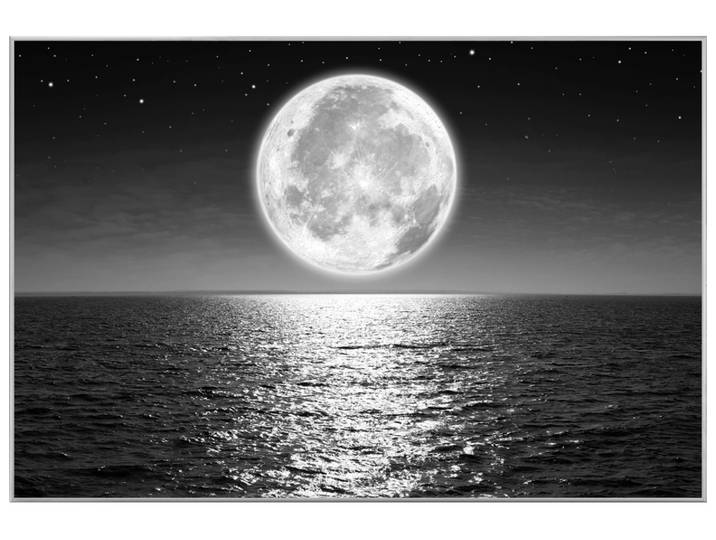 Bild mit Rahmen Vollmond image LAND