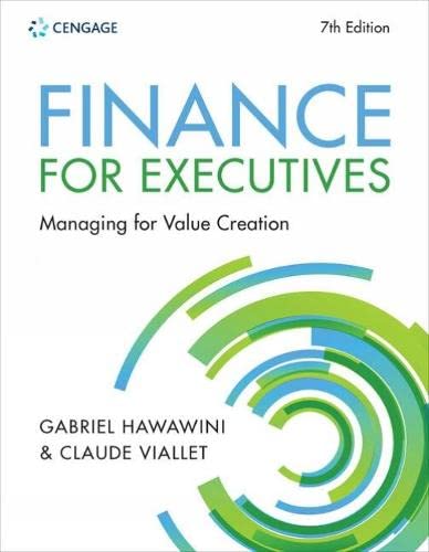 Claude Viallet - Finance for Executives: Managing for Value Creation - Preis vom 13.10.2026 19:28:25 h