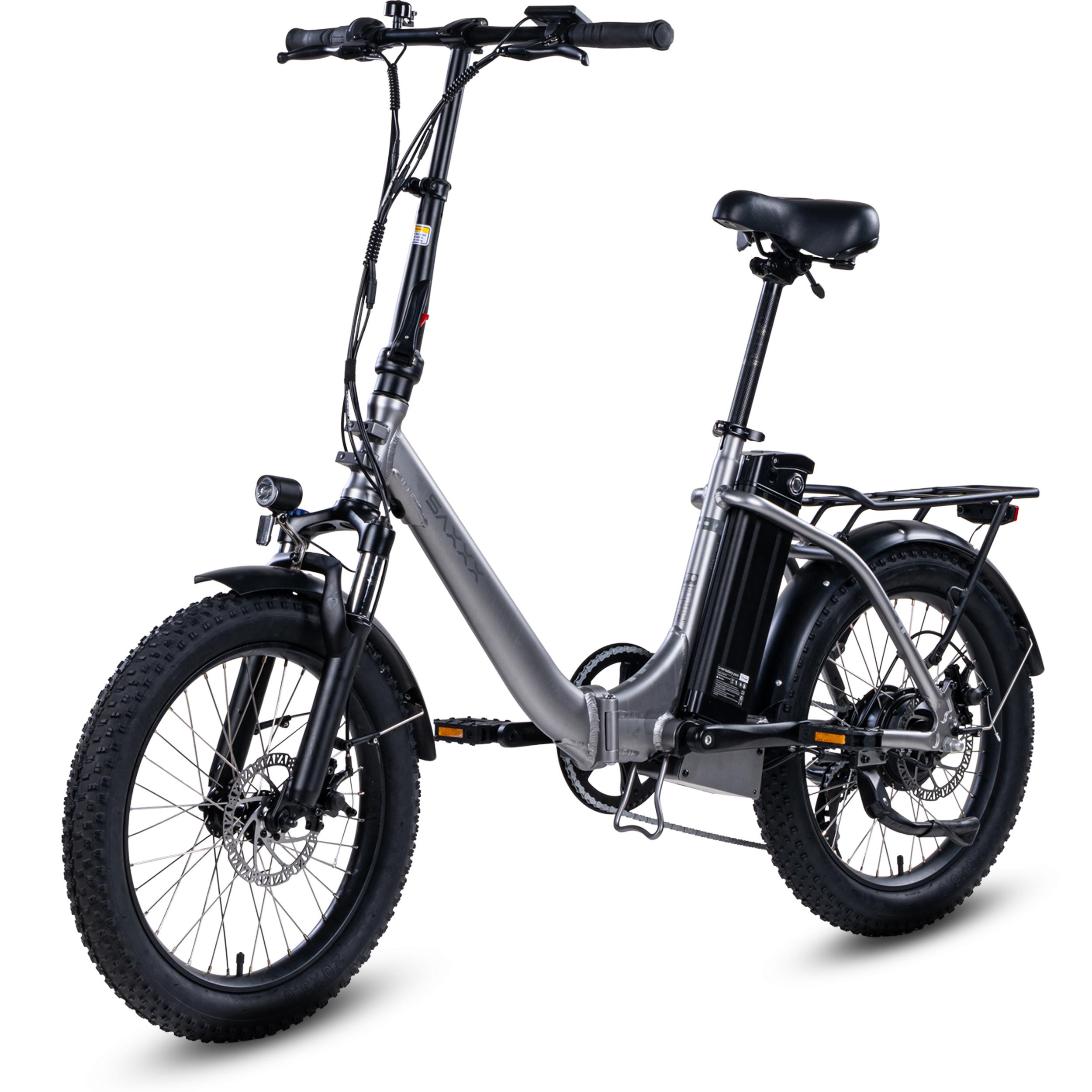 SAXXX E-Bike, Metron Faltrad Tiefeinsteiger Elektrofahrrad, 468Wh integrierter Akku, Motor 250W, Shimano 7-Gang,City E-Bike