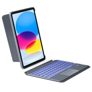 Inateck Tablet-Hülle KB04112, grau, für Apple iPad A16 & 10. Generation, mit Tastatur