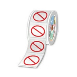 BROTHER PRE-CUT AND PRE-PRINTED PROHIBITION ROLLS PICTOGRAM ONLY