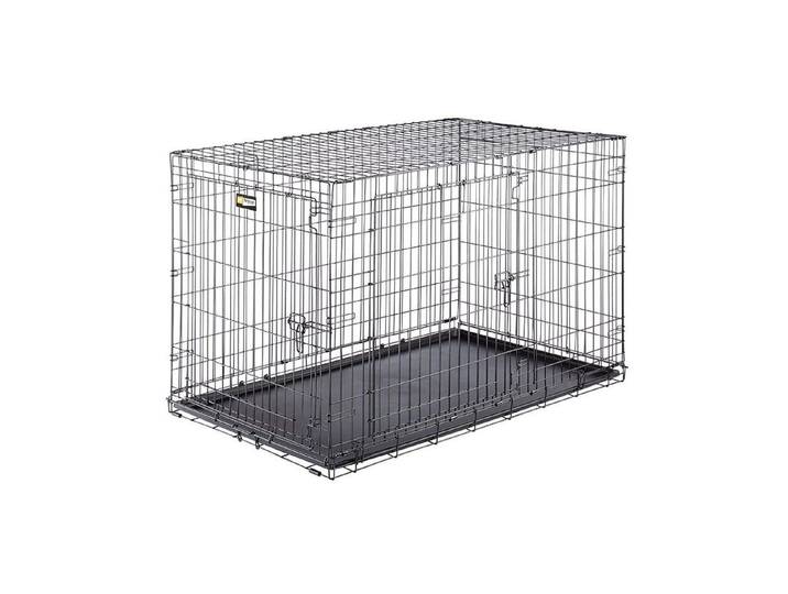 Tiertransportbox FERPLAST Dog-Inn -120 faltbare Metallbox , schwarz, B:123,8cm H:81,2cm T:76,2cm, Metall, Tiertransportbehälter, Tiertransportbox