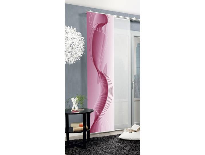 Schiebegardine HOME WOHNIDEEN FILIZ Gr. 1, rot, B:60cm H:245cm, Polyester, Gardinen, Schiebegardine, Schiebegardine FILIZ digitalbedruckt